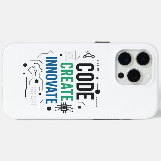 iPhone 15 Pro Max Code Créer un Coque innovant | Couverture techniqu (Verso (horizontal))