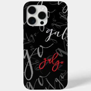 iPhone 15 Pro Max Coque avec motif Galgos (modèle adaptable)