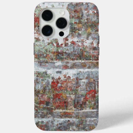 iPhone 15 Pro Max Coque mobile Urban Sketch Art (Verso)