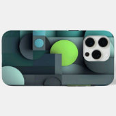 iPhone 15 pro max coque noir et vert (Verso (horizontal))