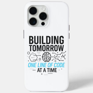 iPhone 15 Pro Max Créer une ligne de demain par Coque de code Tech