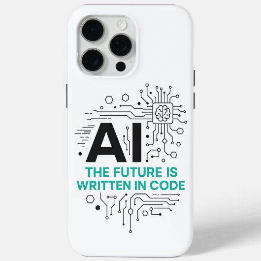 iPhone 15 Pro Max Futur écrit dans le Coque de code | Couverture de (Verso)
