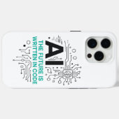 iPhone 15 Pro Max Futur écrit dans le Coque de code | Couverture de (Verso (horizontal))