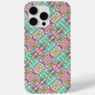 iPhone 15 Pro Max Jolies fleurs blanches colorées Coque Case-Mate po