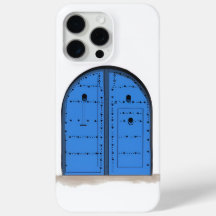 Porte Marocaine Bleue – Design Élégant de Coque de