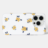 iPhone 15 Pro Sunny Bloom - Coque floral jaune (Verso (horizontal))