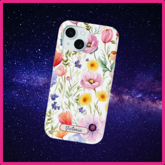 iPhone 15 Telefoonhoesje met Wildflower Floral Des