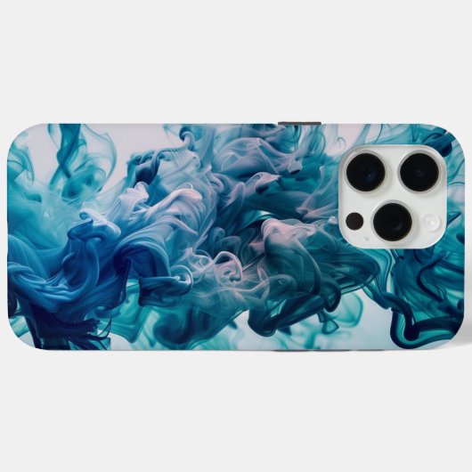 iPhone 15Pro Max coque fumée bleue meilleure conce (Verso (horizontal))