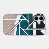 iphone 16 abstract case design hoesje (Achterkant horizontaal)