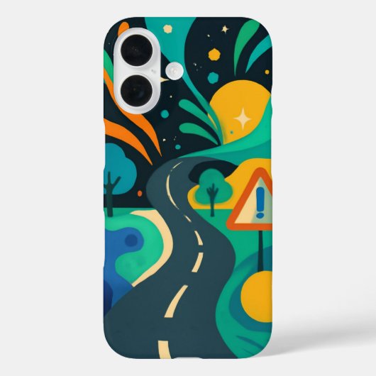 iPhone 16 Coque Abstrait" (Verso)