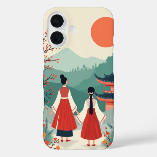 iPhone 16 Coque (Culture coréenne) (Verso)