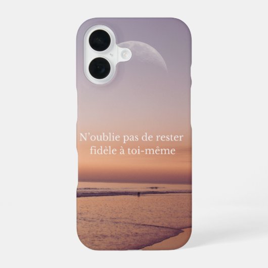 iPhone 16 Coque de téléphone avec design du plage (Verso)