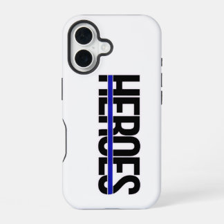 iPhone 16 coque de téléphone de soutien à la police
