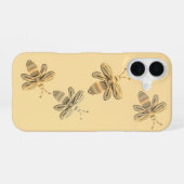 iPhone 16 Coque des abeilles d'or (Verso Horizontal)