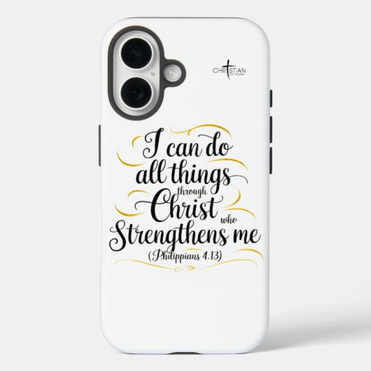 iPhone 16 Coque - Je peux faire tout - Philippiens (Verso)