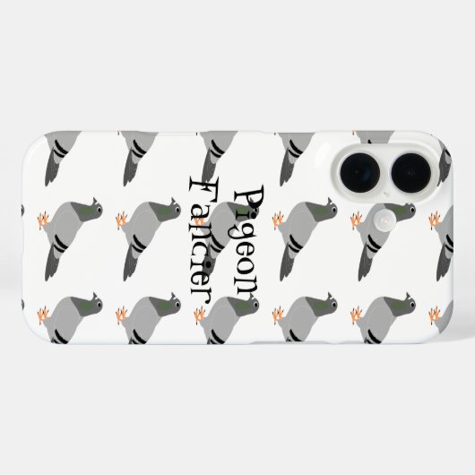 iPhone 16 Coque Pigeon Design (Verso (horizontal))