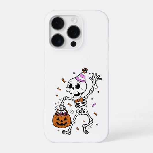 iPhone 16 Hoesje Halloween Design iPhone Hoesje (Achterkant)