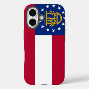 iPhone 16 Hoesje-Mate met vlag van Georgië Hoesje