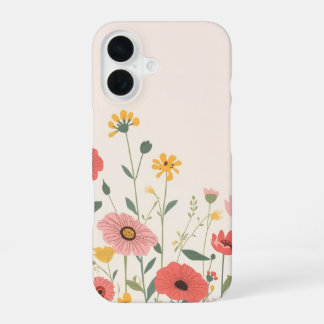 IPhone 16 leuke bloem hoes Hoesje