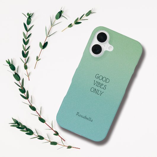 iPhone 16 Ombre Green Personnaliser le devis et le Coque iph