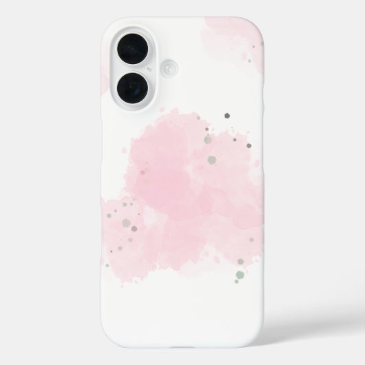 Iphone 16 pink cute case (Achterkant)