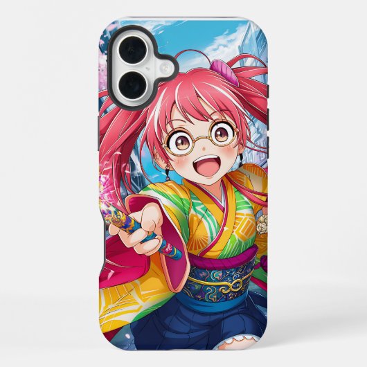 iPhone 16 Plus Conception de coque de téléphone de personnage d'a (Verso)