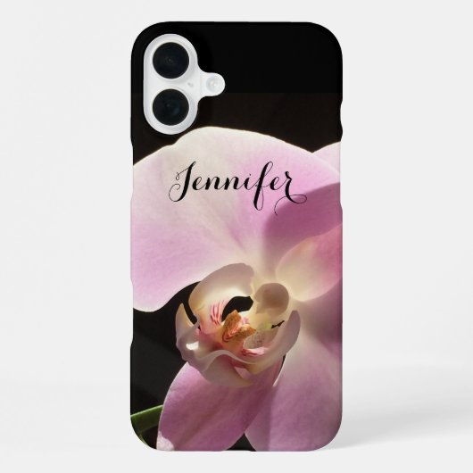 iPhone 16 Plus Étui pour téléphone portable Coque Rose Orchidée i (Verso)