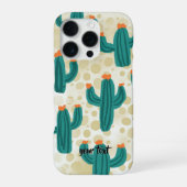 iPhone 16 Pro Cactus de sable du désert - Coque de téléphone art (Verso)