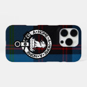 iPhone 16 Pro Case - Hume Ancient Tartan & Crest iPhone Hoesje (Achterkant horizontaal)