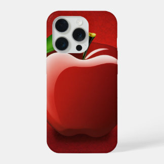iPhone 16 Pro Case | Red Apple Logo Design | Minim iPhone 15 Pro Hoesje