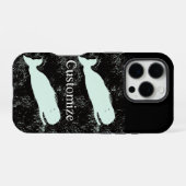 iPhone 16 Pro coque de téléphone baleines blanches (Verso Horizontal)