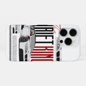 iPhone 16 Pro Écran Drifting Machine – Vitesse & Fumée Coque iPh (Verso Horizontal)