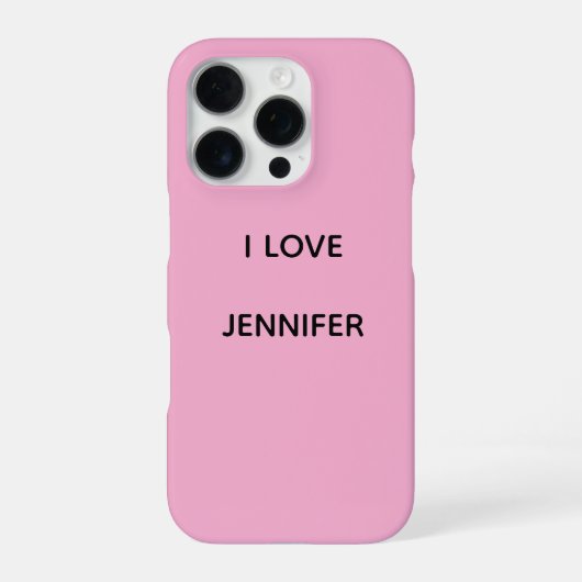 iPhone 16 PRO J'ADORE COQUE DE TÉLÉPHONE JENNIFER (Verso)