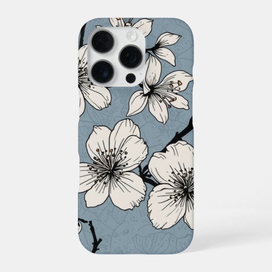 Iphone 16 Pro lightweight case with Cherry Blossom Hoesje (Achterkant)