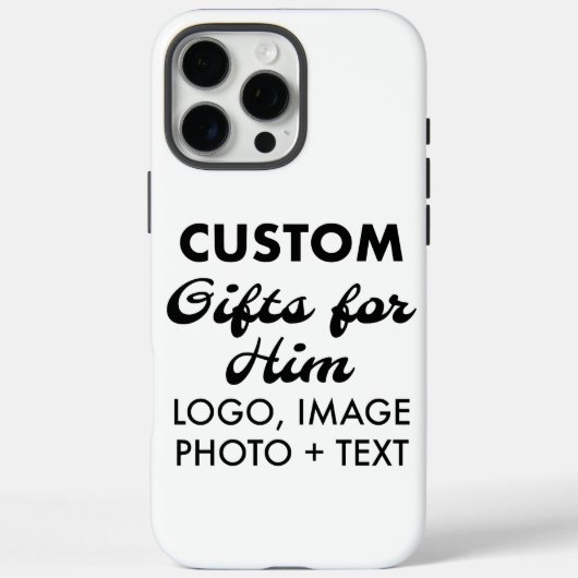 iPhone 16 Pro Max Coque dur personnalisé (Verso)