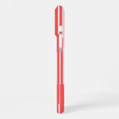 iPhone 16 Pro Max Coque rouge chic : Minimalisme vif (Côté gauche)