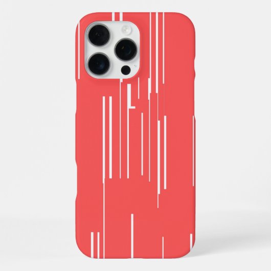 iPhone 16 Pro Max Coque rouge chic : Minimalisme vif (Verso)
