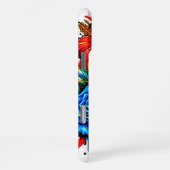iPhone 16 Pro Max La coque d'Iphone a une impression florale. (Côté droit)