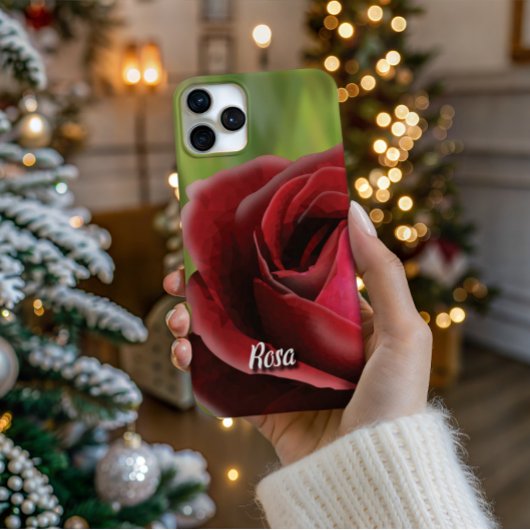 iPhone 16 Pro Rose haute définition en pleine floraison - Coque 