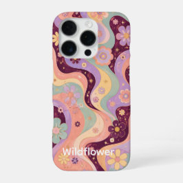 iPhone 16 Pro Wilde Bloem Aangepaste Foto Hoes Hoesje