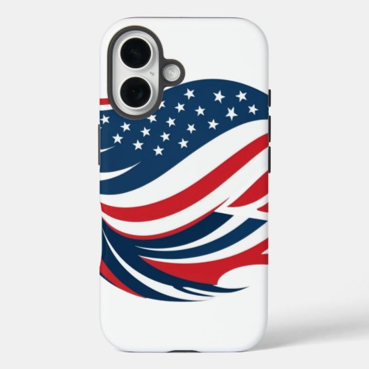 iPhone 16 telefoonhoesje Amerikaanse vlag Case-Mate iPhone Case (Achterkant)