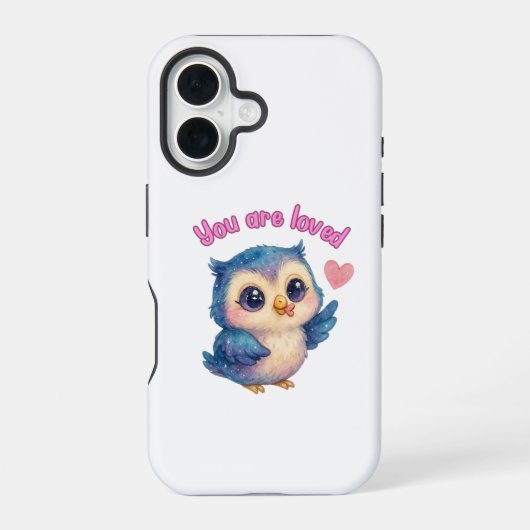 iPhone 16 Vous êtes aimé - Coque d'affirmation mignon (Verso)