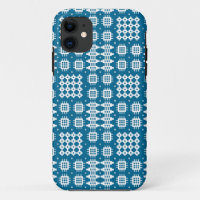iPhone 5/5s Coque : Blanc sur Navy, Tapisserie gal