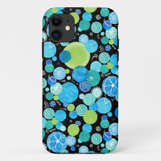 iPhone 5/5s Coque : Blue Moons Motif (Dos)