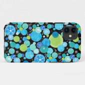 iPhone 5/5s Coque : Blue Moons Motif (Dos (Horizontal))