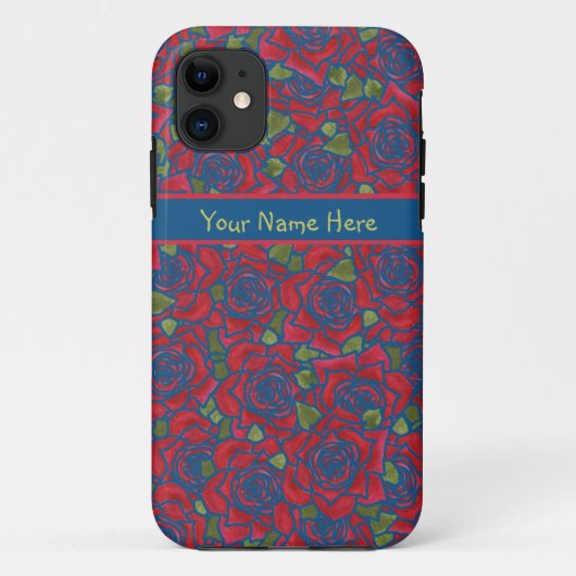 iPhone 5/5s Coque-Mate Coque : Red Roses, Personna (Dos)