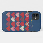 iPhone 5/5s Coque pour Personnaliser, Coeurs et Ro (Dos (Horizontal))