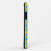iPhone 5/5s Xtreme Coque : Bleu Jaune Vert : Plaid (Dos/Droite)