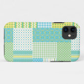 iPhone 5/5s Xtreme Hoesje Daffodil Faux-Patchwork (Achterkant (horizontaal))