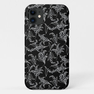 iPhone 5/5s Xtreme Hoesje Lilies-of-the-Valley Zwa